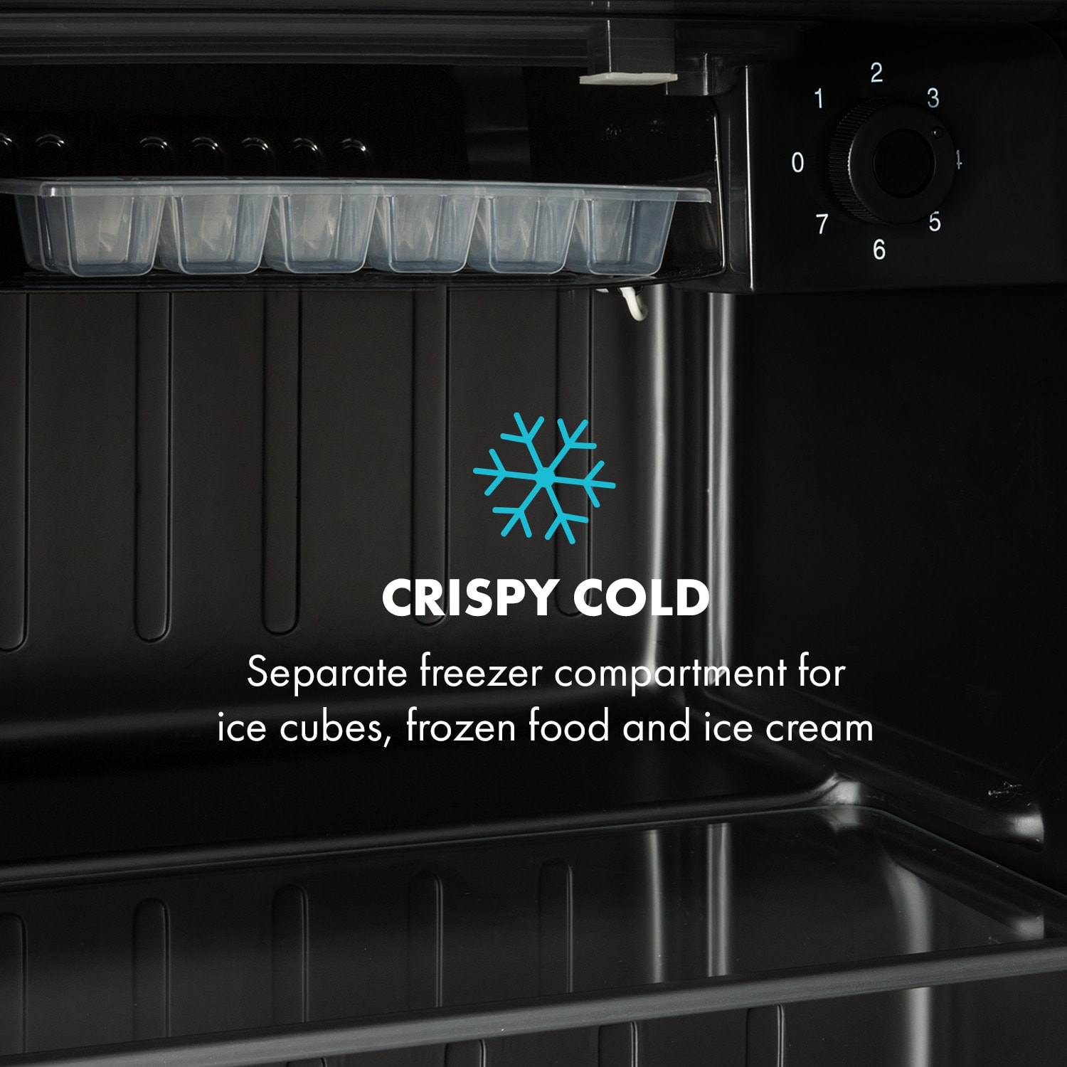 Klarstein Cool Vibe 46+, chladnička, 46 l, 1 polica, Stickerbomb style – Obrázok 3