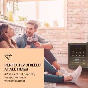 Klarstein Ultimo 16 Uno, vinotéka, 42 l, 16 fliaš, 5-18°C, dotykový ovládací panel