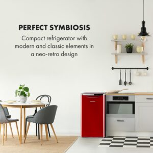 Klarstein Yummy, chladnička s mraziacim priestorom, 90 l, 42 dB