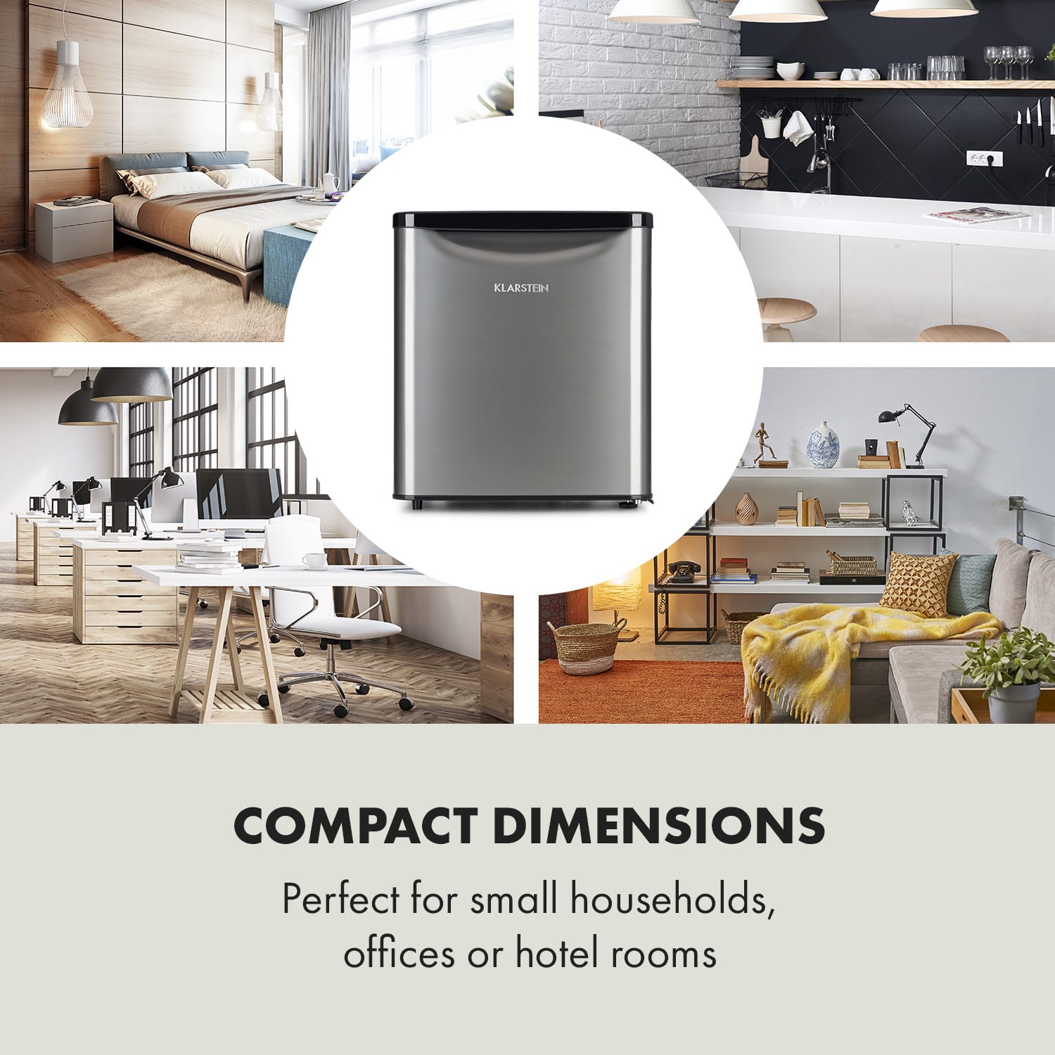 Klarstein Yummy, chladnička s mraziacim priestorom, 45 l, 42 dB – Obrázok 3