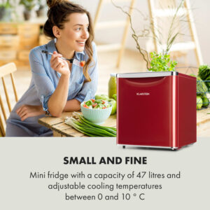 Klarstein Yummy, chladnička s mraziacim priestorom, 45 l, 42 dB