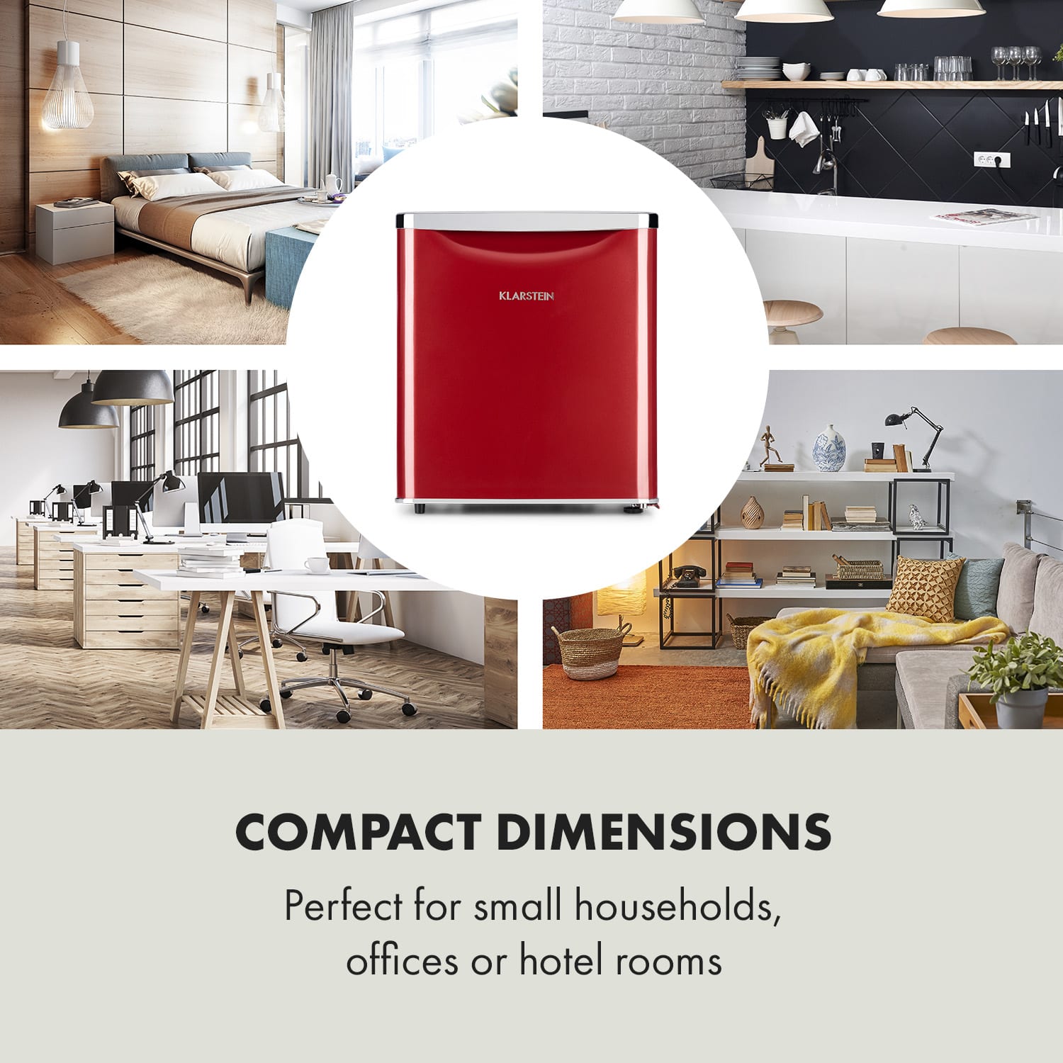 Klarstein Yummy, chladnička s mraziacim priestorom, 45 l, 42 dB – Obrázok 3