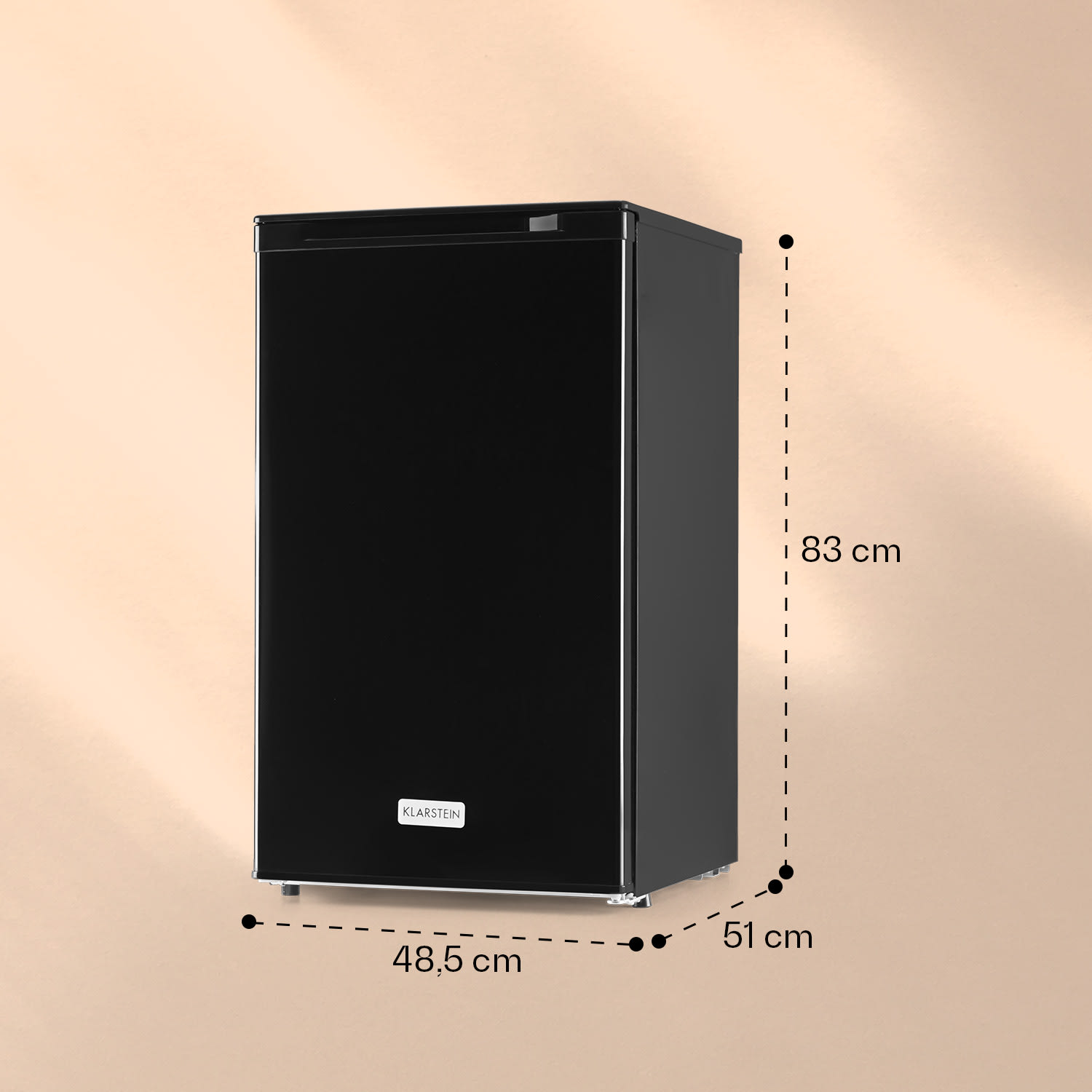 Klarstein Garfield XL, mraznička, 69 l, 4 hviezdičky, 80 W, energet. trieda F, biela – Obrázok 5