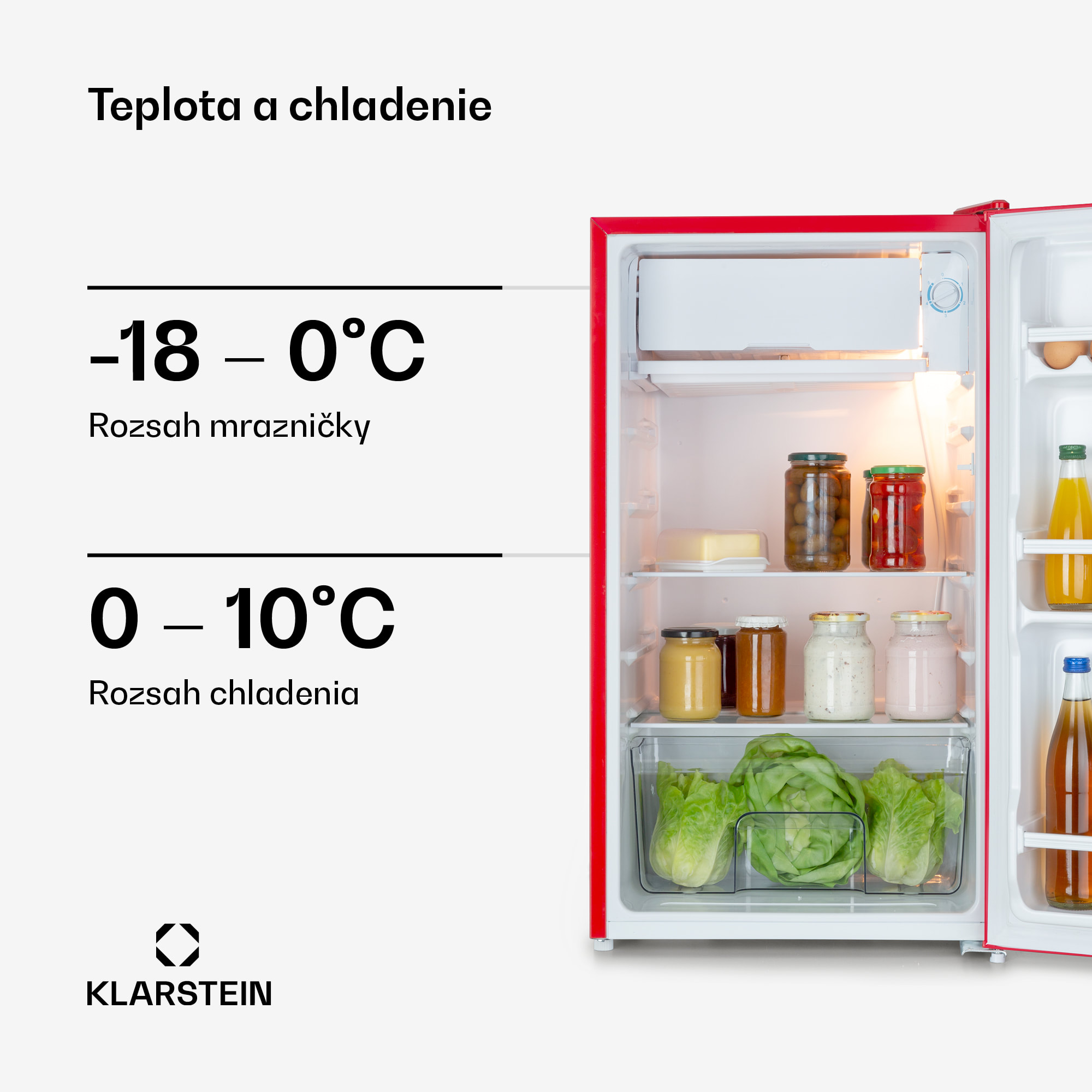 Klarstein Beercracker 91L chladnička 91 l mraznička 7 l – Obrázok 3