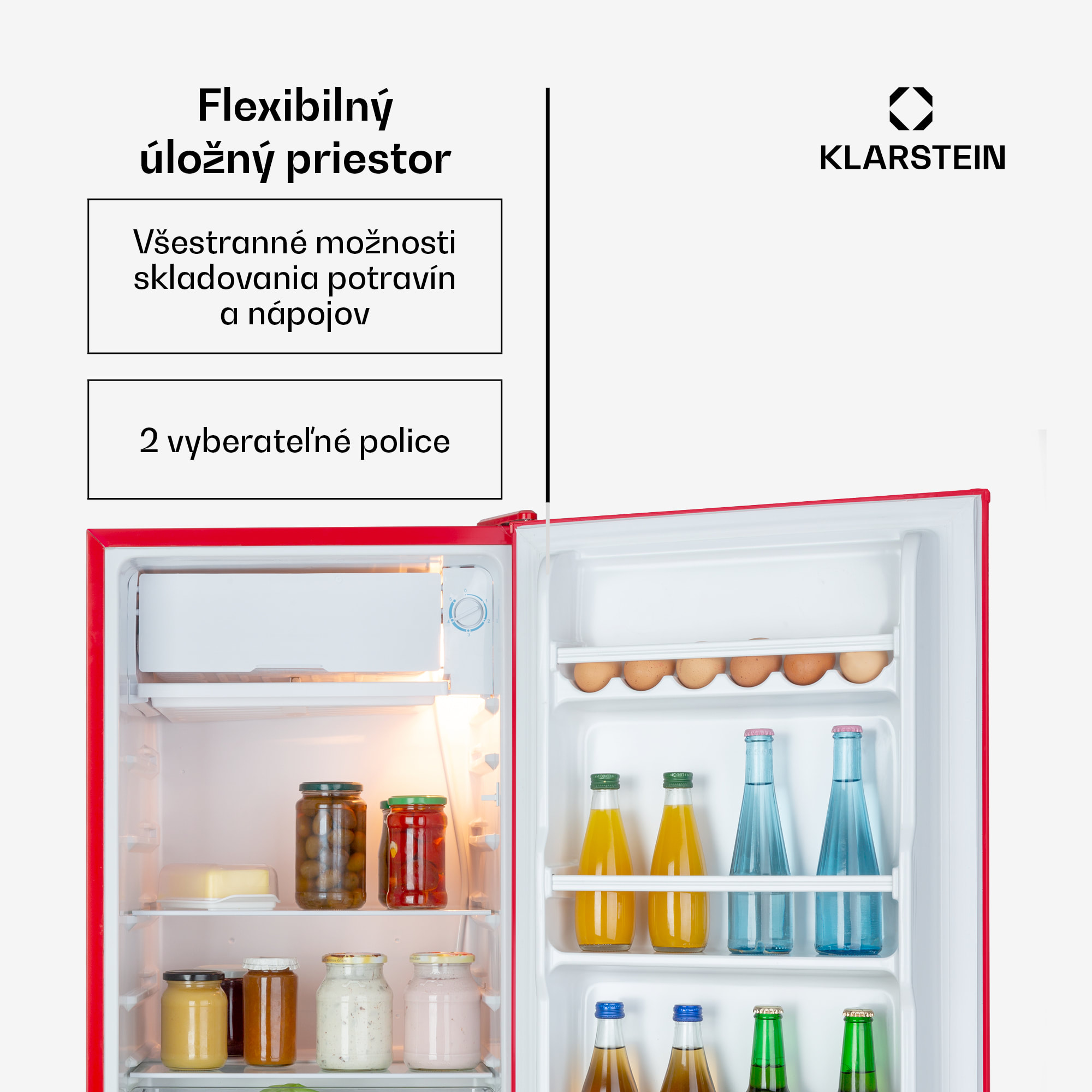 Klarstein Beercracker 91L chladnička 91 l mraznička 7 l – Obrázok 4