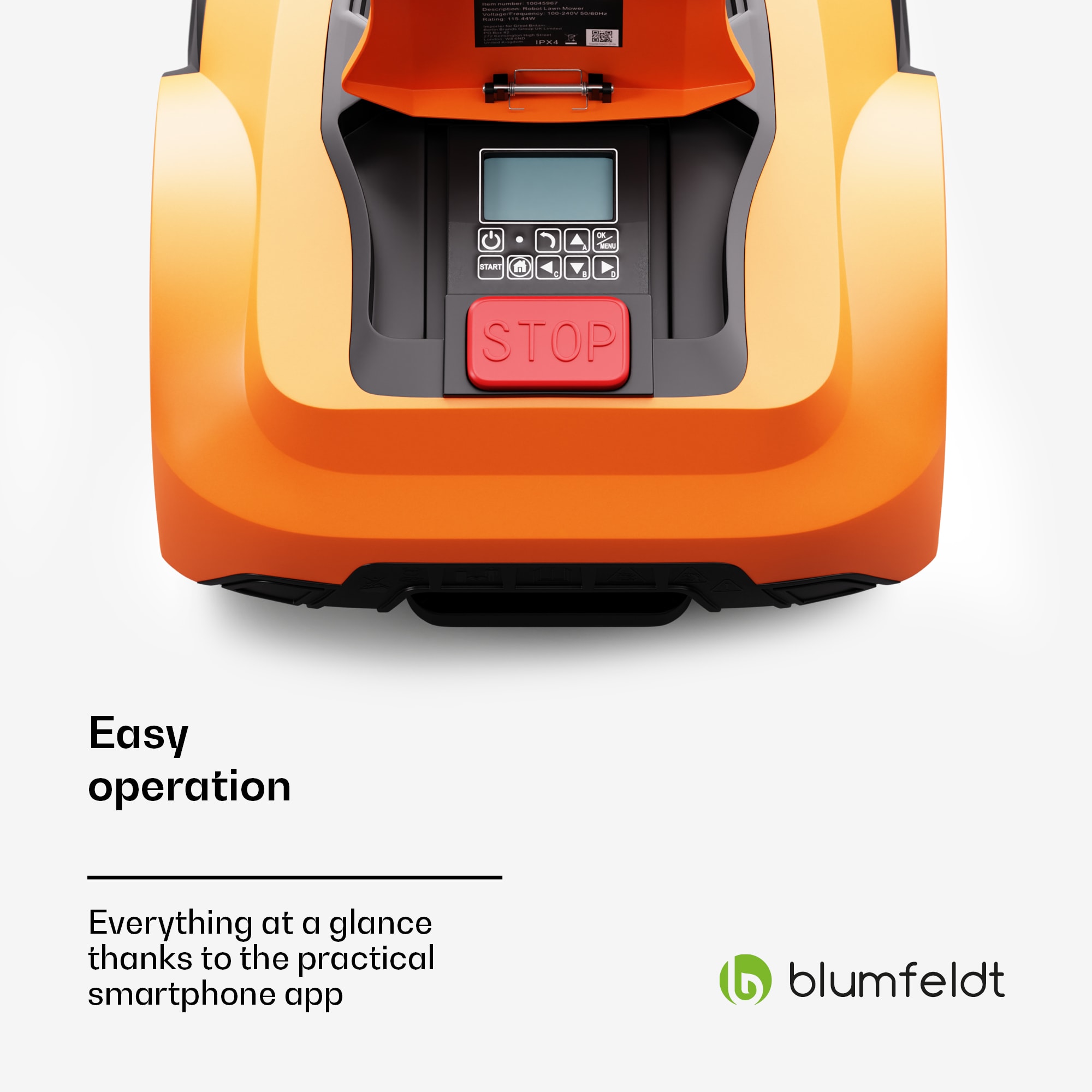 Blumfeldt Garden Hero, inteligentná robotická kosačka pre trávnik s rozlohou až 1400 m², doba prevádzky 3 hodiny, senzor proti kolízii – Obrázok 3