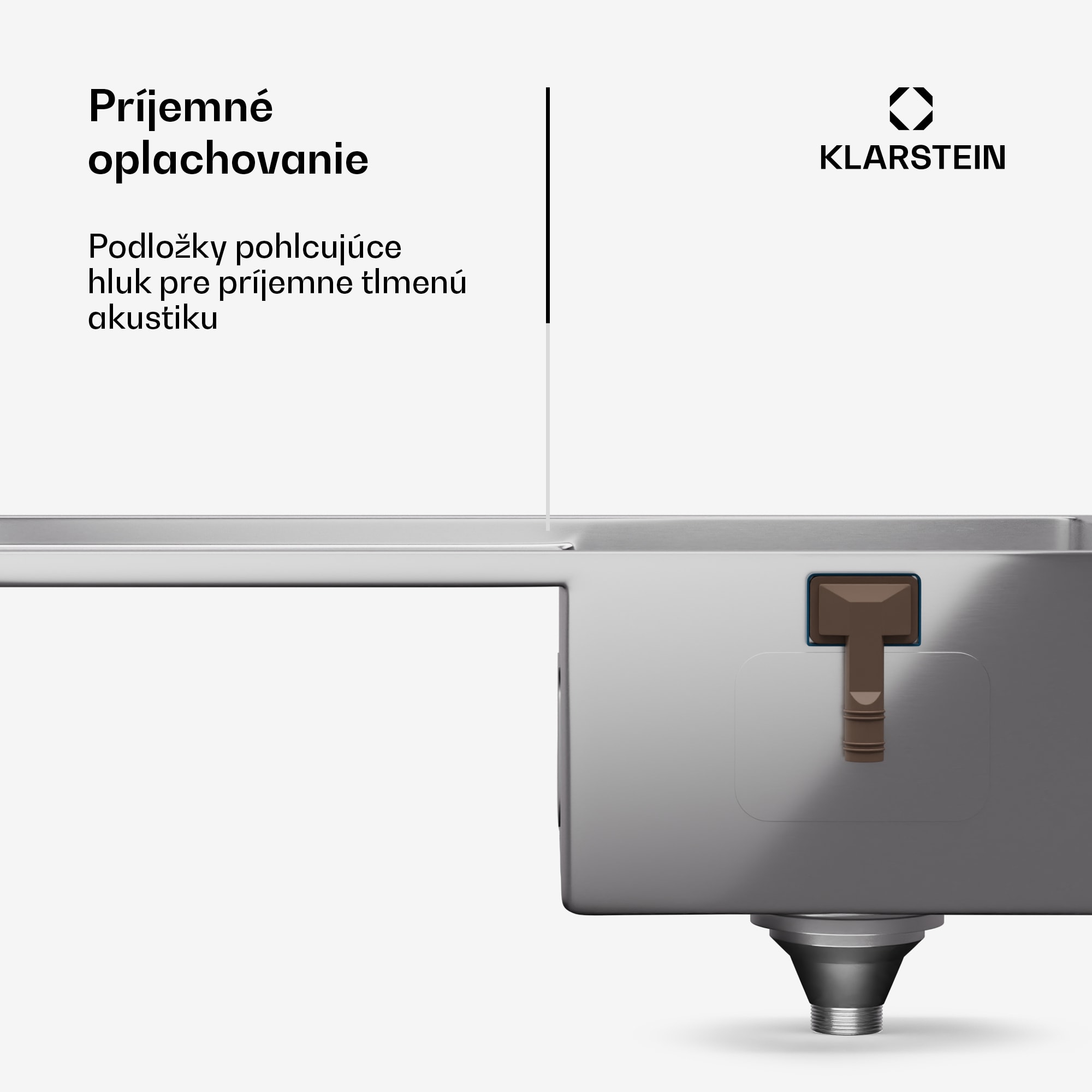 Klarstein TitanSteel kuchynský drez s odkvapkávačom, 79 x 44 cm, nehrdzavejúca oceľ, odolný voči poškriabaniu, odolný voči teplu – Obrázok 4