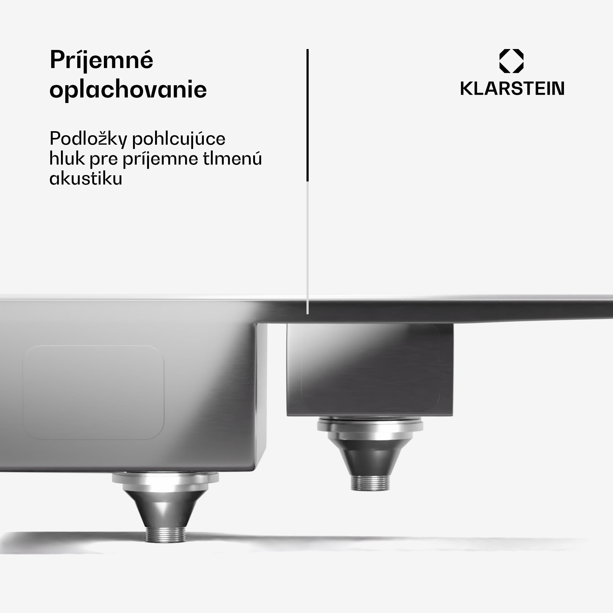 Klarstein TitanSteel kuchynský drez s odkvapkávačom, 100 x 45 cm, 2 umývadlá, nehrdzavejúca oceľ, odolný voči teplu – Obrázok 4