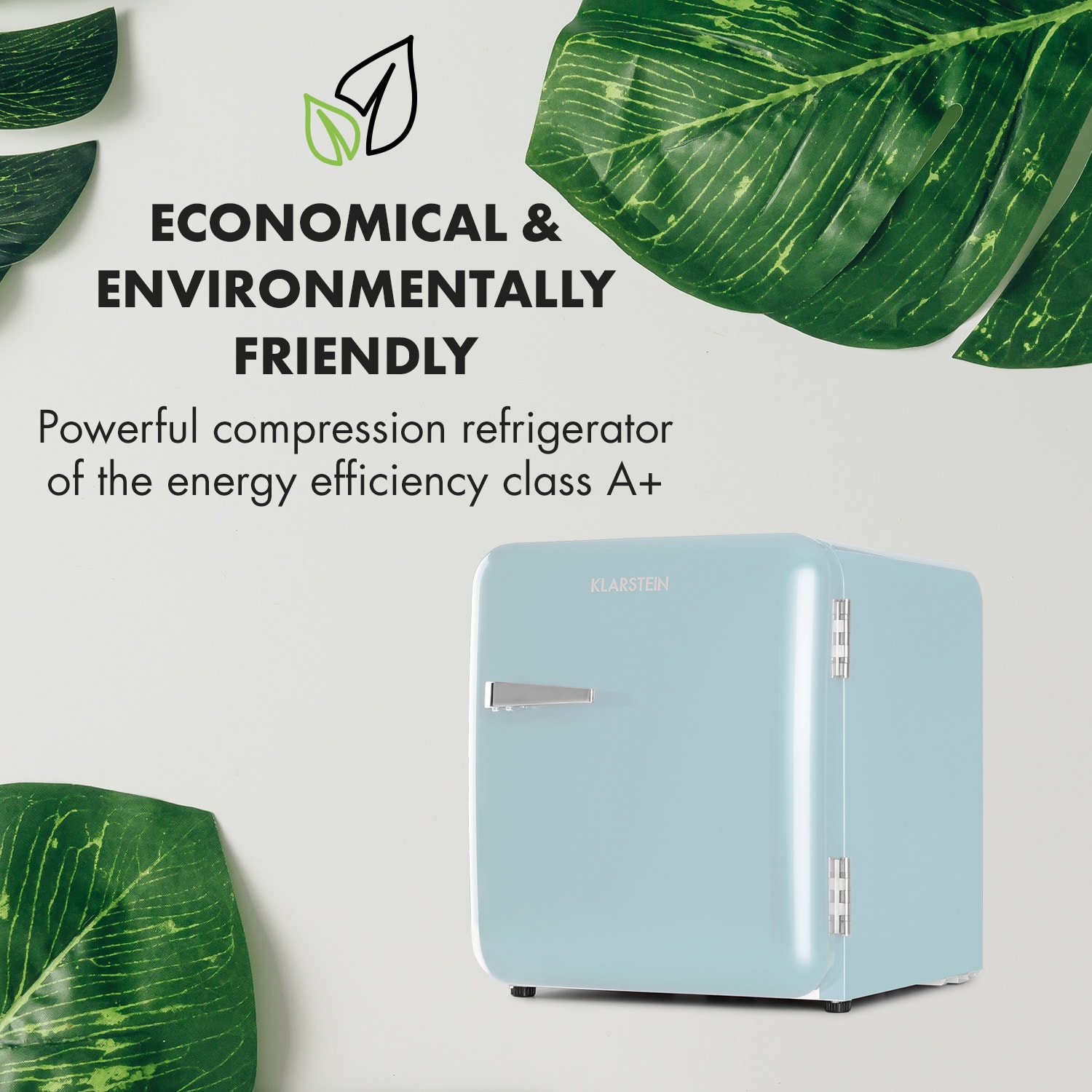 Klarstein Audrey Mini, retro chladnička, 48 l, 2 úrovne, energet. trieda F – Obrázok 4