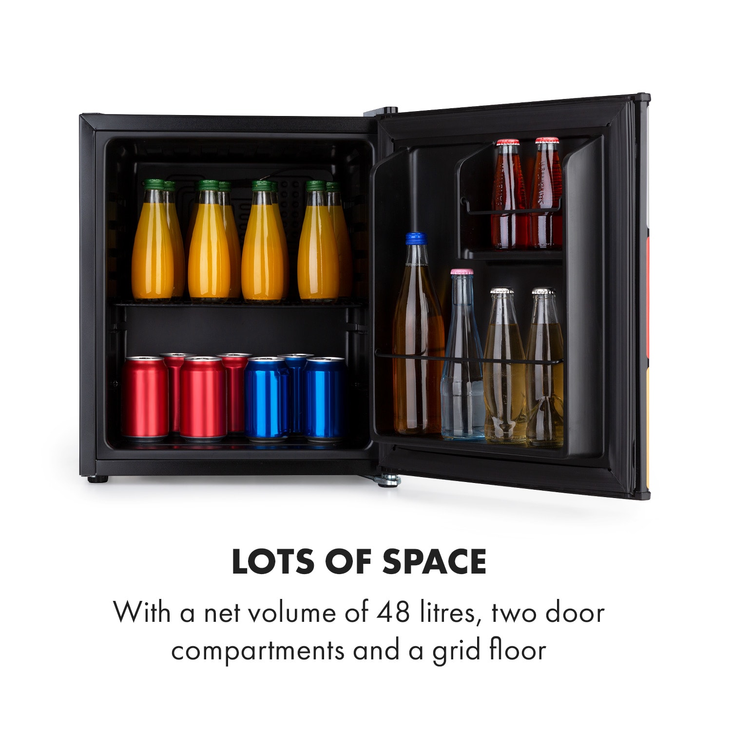 Klarstein Solve, chladnička, mini bar, 48 l, dizajn magickej kocky – Obrázok 2