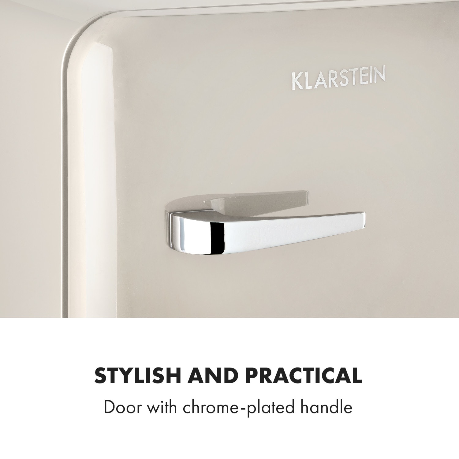 Klarstein Audrey Mini, retro chladnička, energet. trieda E, mraziaci priečinok, LED – Obrázok 5