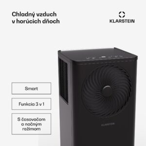 Klarstein Aero Ring 9K klimatizačné zariadenie 9 000 BTU mobilné a inteligentné pre max. 31 m² so hlasovým ovládaním