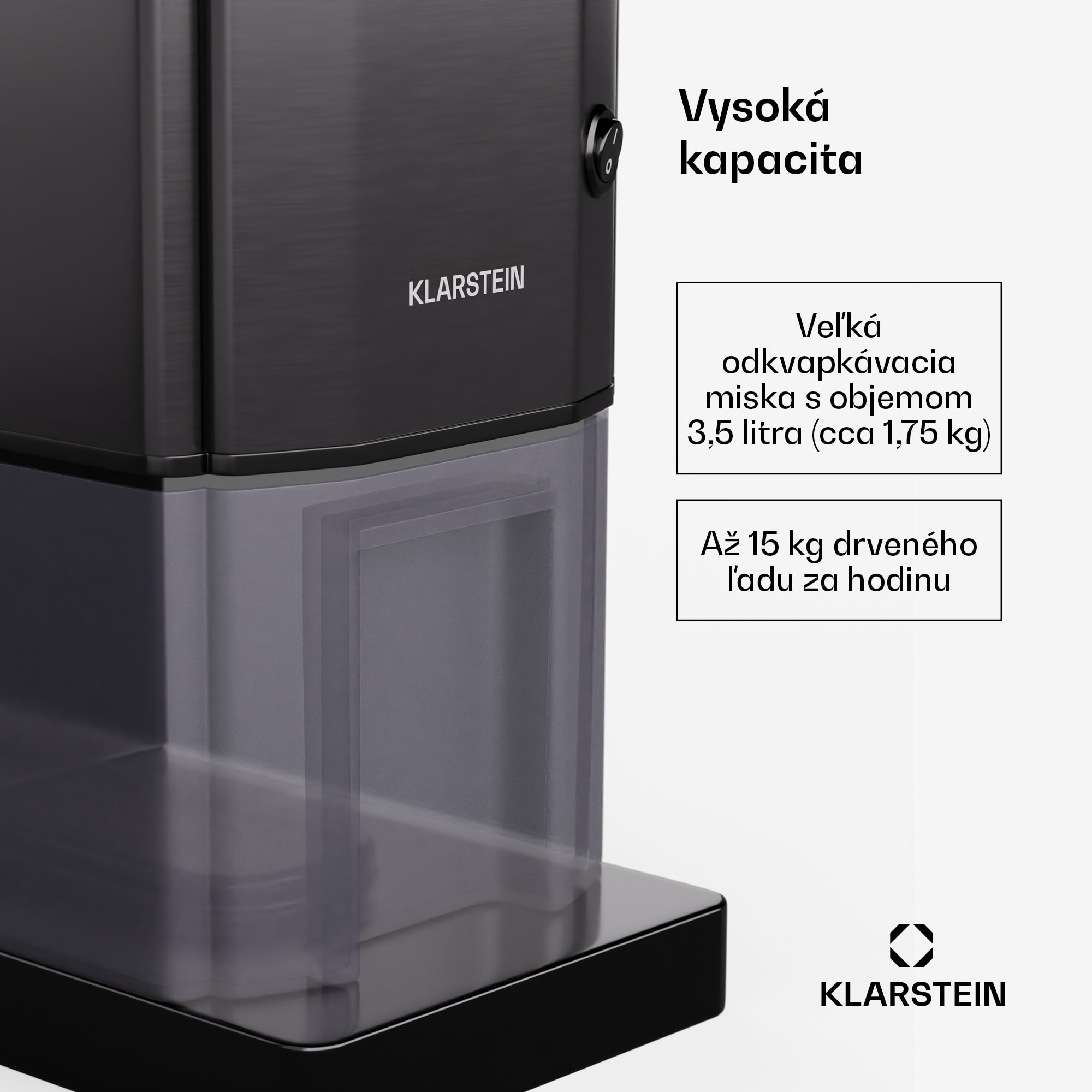 OneConcept Icebreaker, drvič ľadu, 15 kg/h, 3,5 l zásobník na ľad – Obrázok 2