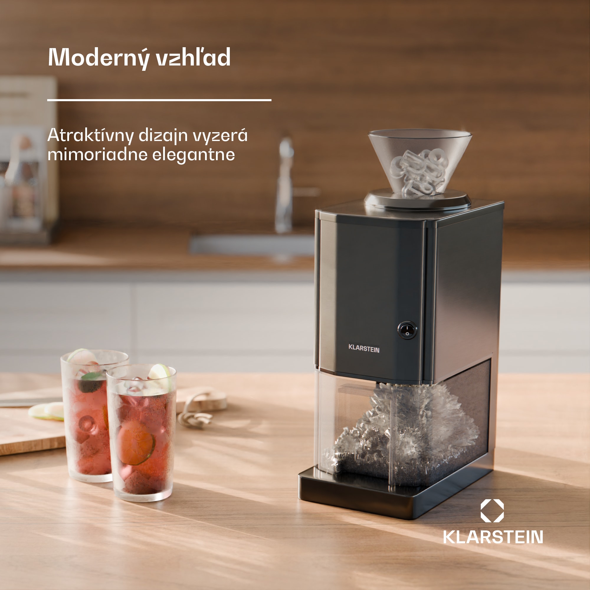 OneConcept Icebreaker, drvič ľadu, 15 kg/h, 3,5 l zásobník na ľad – Obrázok 4