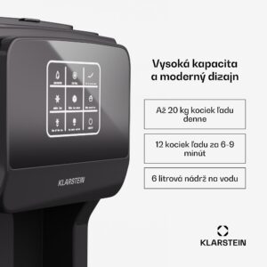 Klarstein ArcticBlend 3v1 výrobník ľadu, 20 kg/24h, Bullet Ice, Drvený ľad, Dávkovač vody