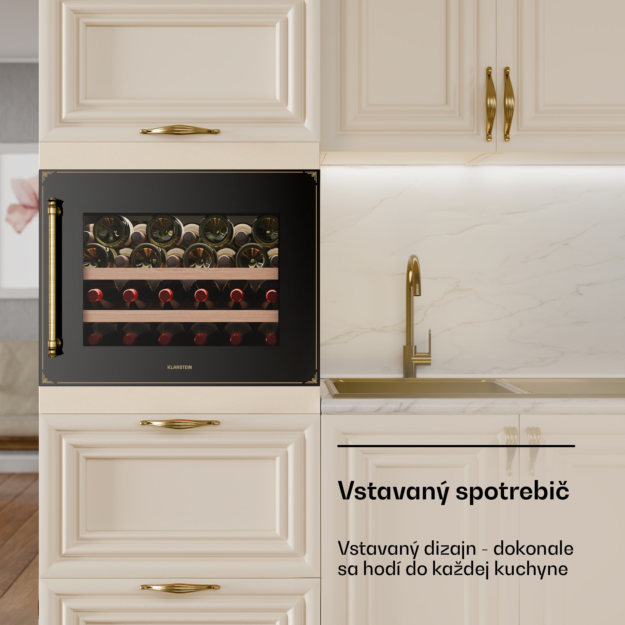 Klarstein Vinsider Victoria 28 chladnička na víno, 28 fliaš, dotyková, UV ochrana, LED, tichá, 2 police – Obrázok 5