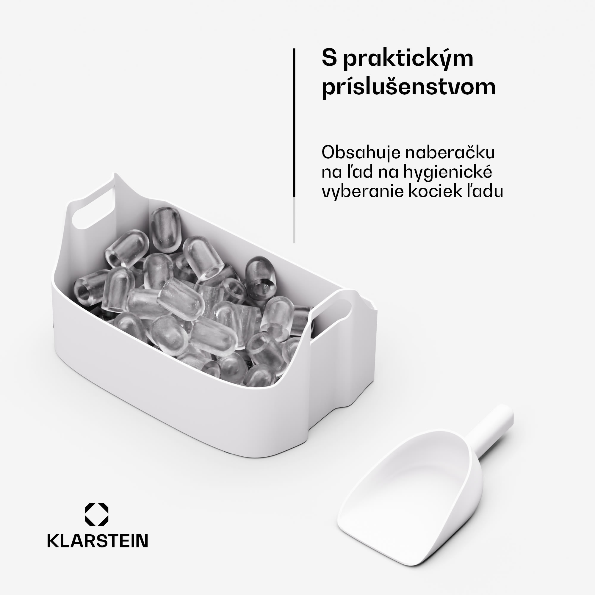 Klarstein SparkIce stroj na výrobu ľadu, 2 režimy, 1,5 l studenej vody, automatické čistenie, 15 kg/24 hod – Obrázok 5