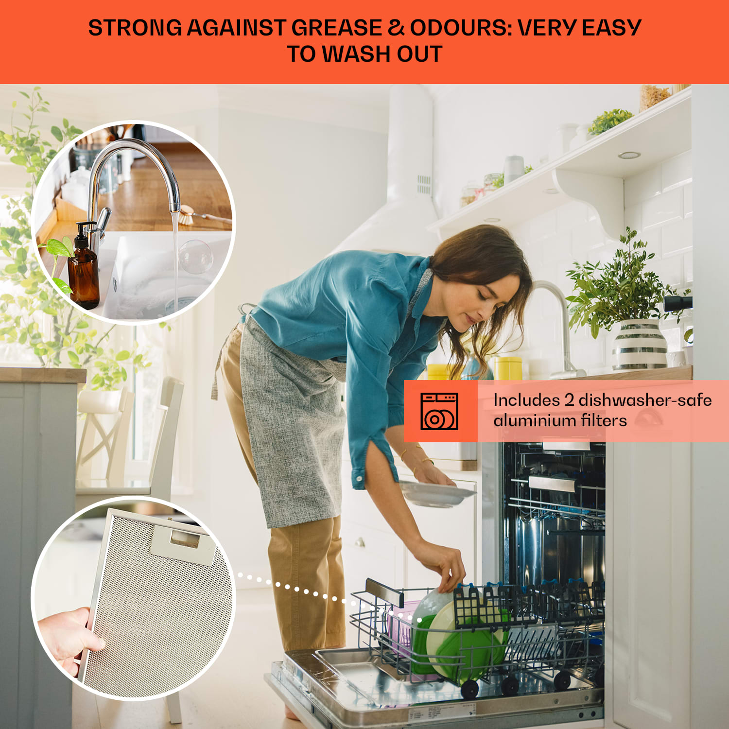 Klarstein Royal Flush Eco, digestor, 60 cm, 576 m³/h, A+ – Obrázok 5