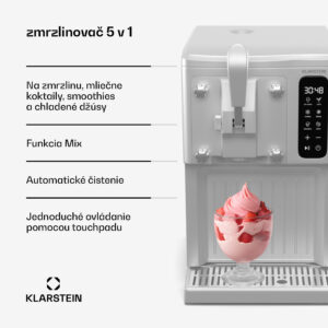 Klarstein SweetSwirl zmrzlinovač, zmrzlina, smoothies a mliečne koktaily, automatické čistenie