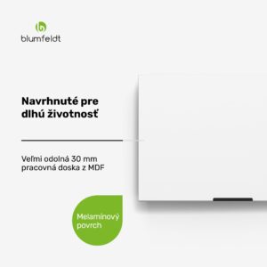 Blumfeldt WoodVista skrinka na digestor, Robustná, Plynové vzpery, Jednoduché čistenie