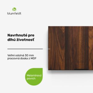 Blumfeldt WoodVista skrinka na digestor, Robustná, Plynové vzpery, Jednoduché čistenie