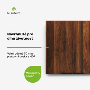 Blumfeldt WoodVista vysoká skrinka, Soft-Close, hliníkové rukoväte, udržateľné materiály