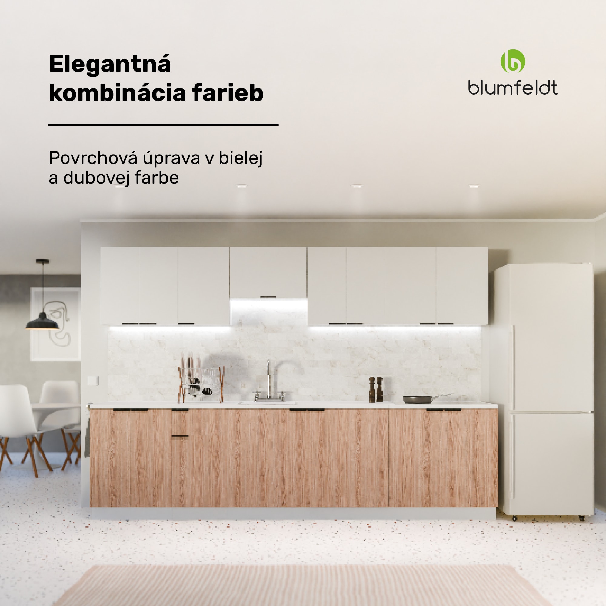 Blumfeldt WoodVista skrinka na umývačku riadu, Robustná pracovná doska, Bezproblémová integrácia – Obrázok 4