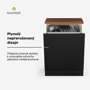 Blumfeldt WoodVista skrinka na umývačku riadu, Robustná pracovná doska, Bezproblémová integrácia