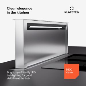 Klarstein Royal Flush Eco 90 digestor 90 cm 604 m³/h EEK A++ vrátane filtrov s aktívnym uhlím