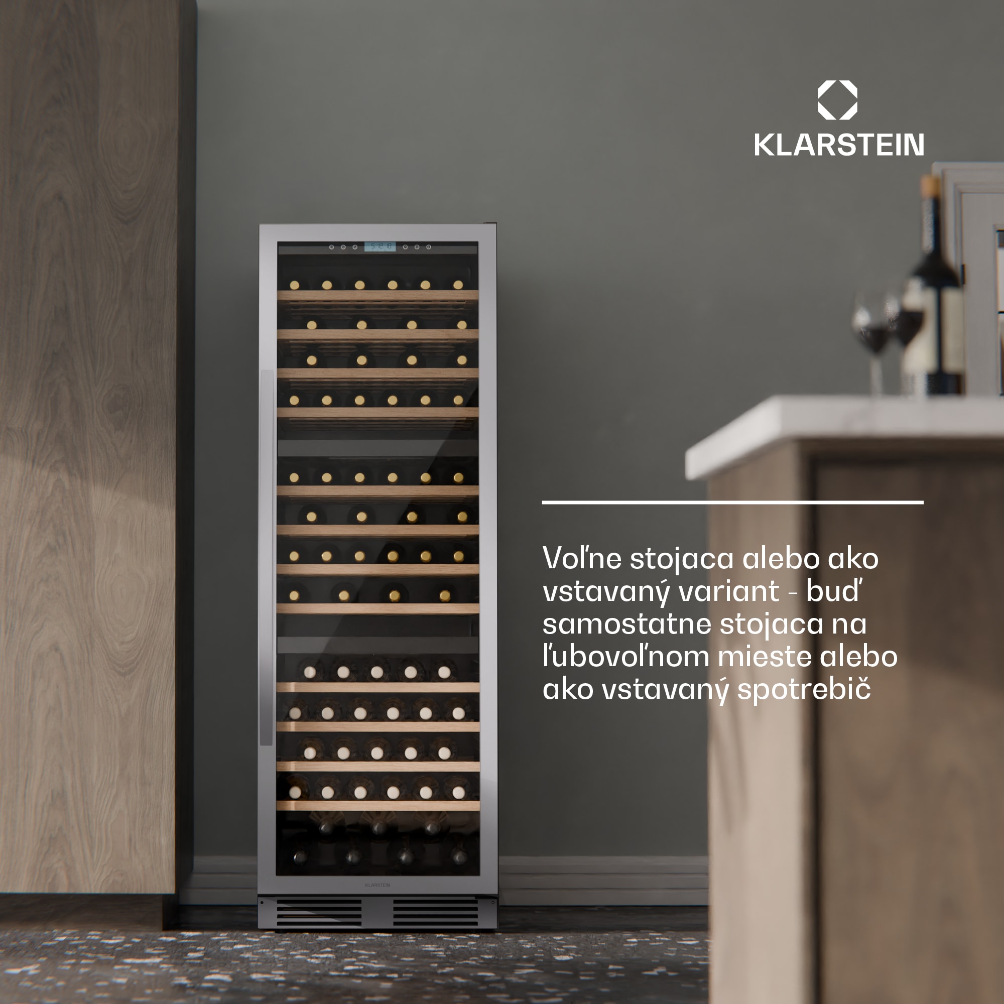 Klarstein Vinovilla Trio chladnička na víno, 143 fliaš, 3 zóny, 38 dB, 12 políc, kompresor, 413 litrov – Obrázok 2
