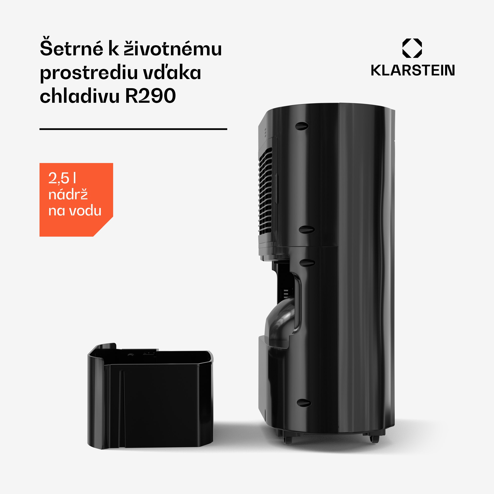 Klarstein AeroDry 10 odvlhčovač vzduchu, výkon 165 W, 10 l/deň, 135 m³/h, pre plochu do 30m², funkcia DrySelect – Obrázok 4