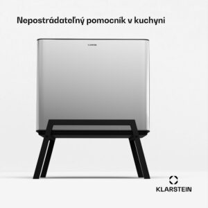 Klarstein Yuma, odpadkový kôš, 40 l, vrátane kompostéra, s nožičkami, pachový filter