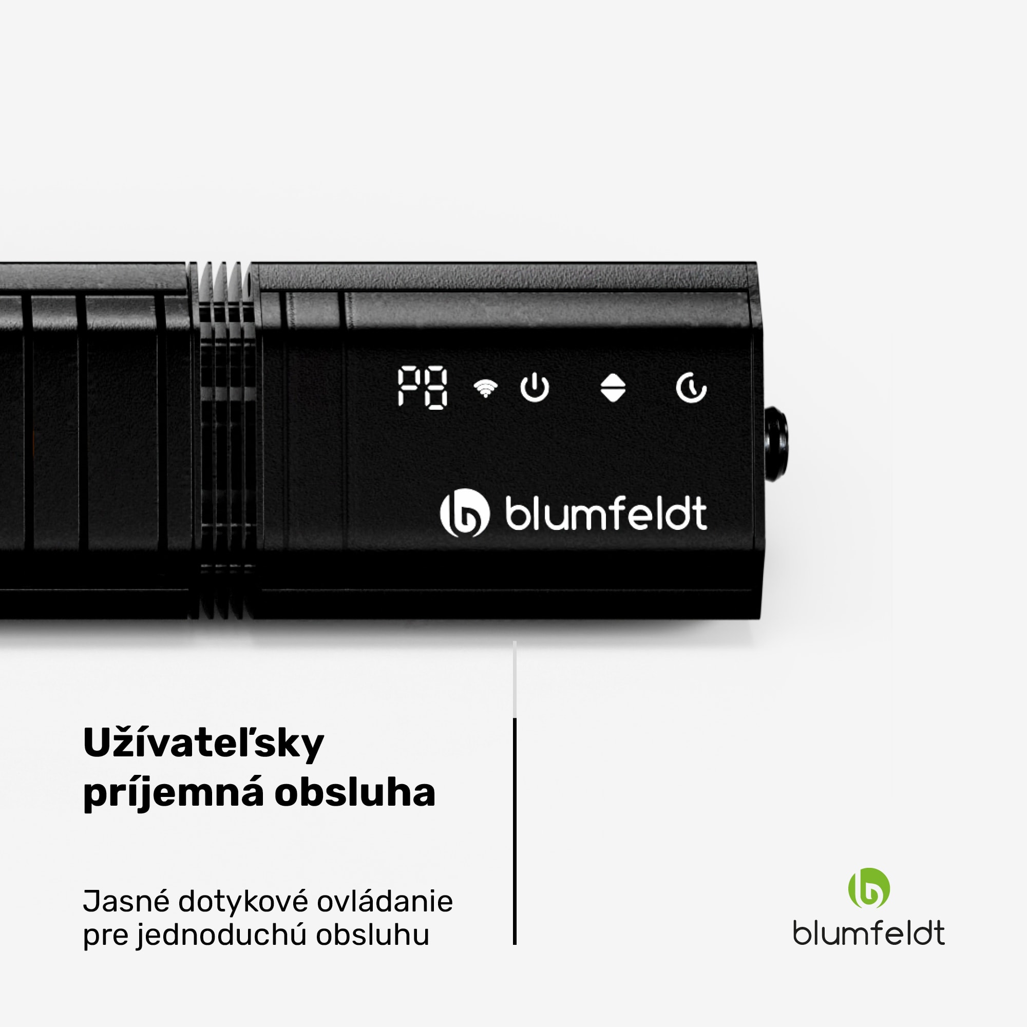 Blumfeldt Gold Bar Slim 2000 W sálavý ohrievač, 9 úrovní, funkcia WiFi, dotykové ovládanie, diaľkový ovládač, IP 65 – Obrázok 5