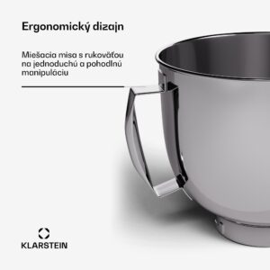 Klarstein Chiara misa z nehrdzavejúcej ocele, 5 l, vhodná do umývačky riadu, ergonomická rukoväť, kompatibilná, nehrdzavejúca