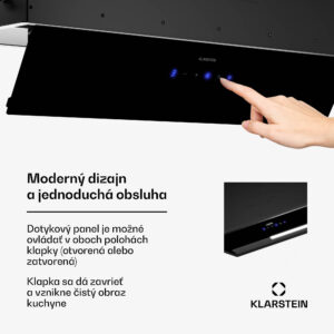 Klarstein Ventimate digestor, dotykové ovládanie, odsávanie/recirkulácia, EEK A+, 3 úrovne, LED, tichý