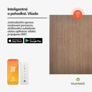 Blumfeldt Heat Square, Infračervené vykurovanie, WiFi ovládanie, 350 W, IP44