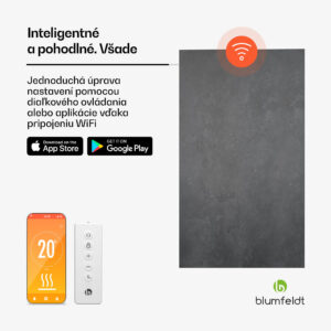 Blumfeldt Heat Square, Infračervené vykurovanie, WiFi ovládanie, 700 W, IP44