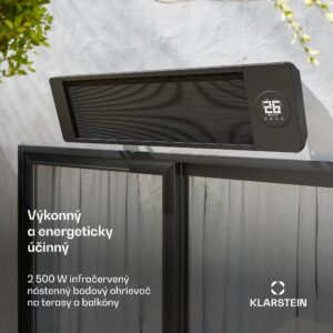 Blumfeldt Cosmic Beam infračervený nástenný ohrievač, pre exteriér, 5 až 50 stupňov, IP44, do 25 m²