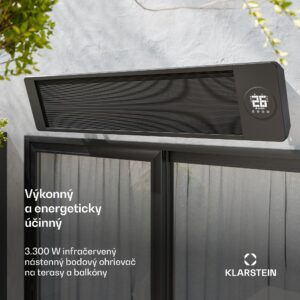 Blumfeldt Cosmic Beam infračervený nástenný ohrievač, pre exteriér, 5 až 50 stupňov, IP44, do 30 m²