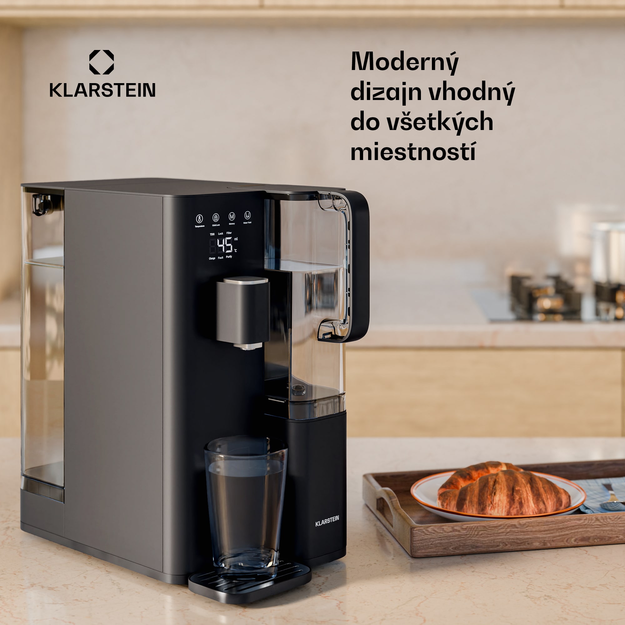 Klarstein VitalPour vodný filter, 5-stupňový filter, reverzná osmóza, 5 l nádrž, dotykový, mobilný, 3 sekundy – Obrázok 4