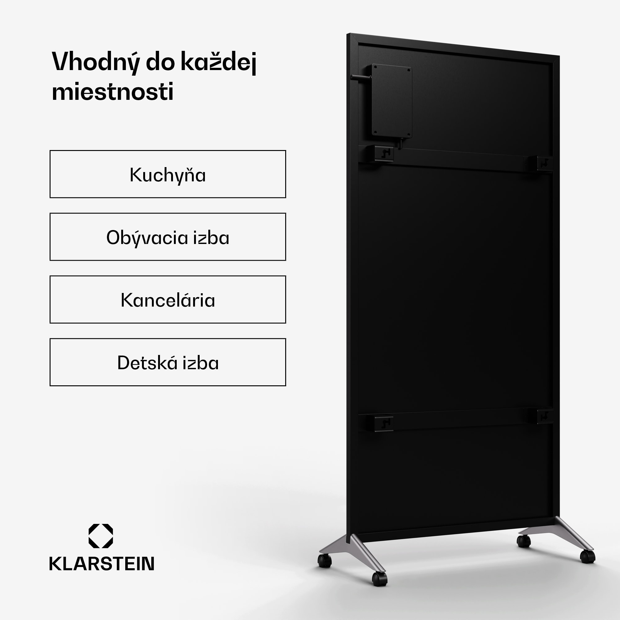 Klarstein Wonderwall Smart Bornholm Infračervený ohrievač, 1200 W, Inteligentné ovládanie, montáž na stenu, LED-Displej – Obrázok 5
