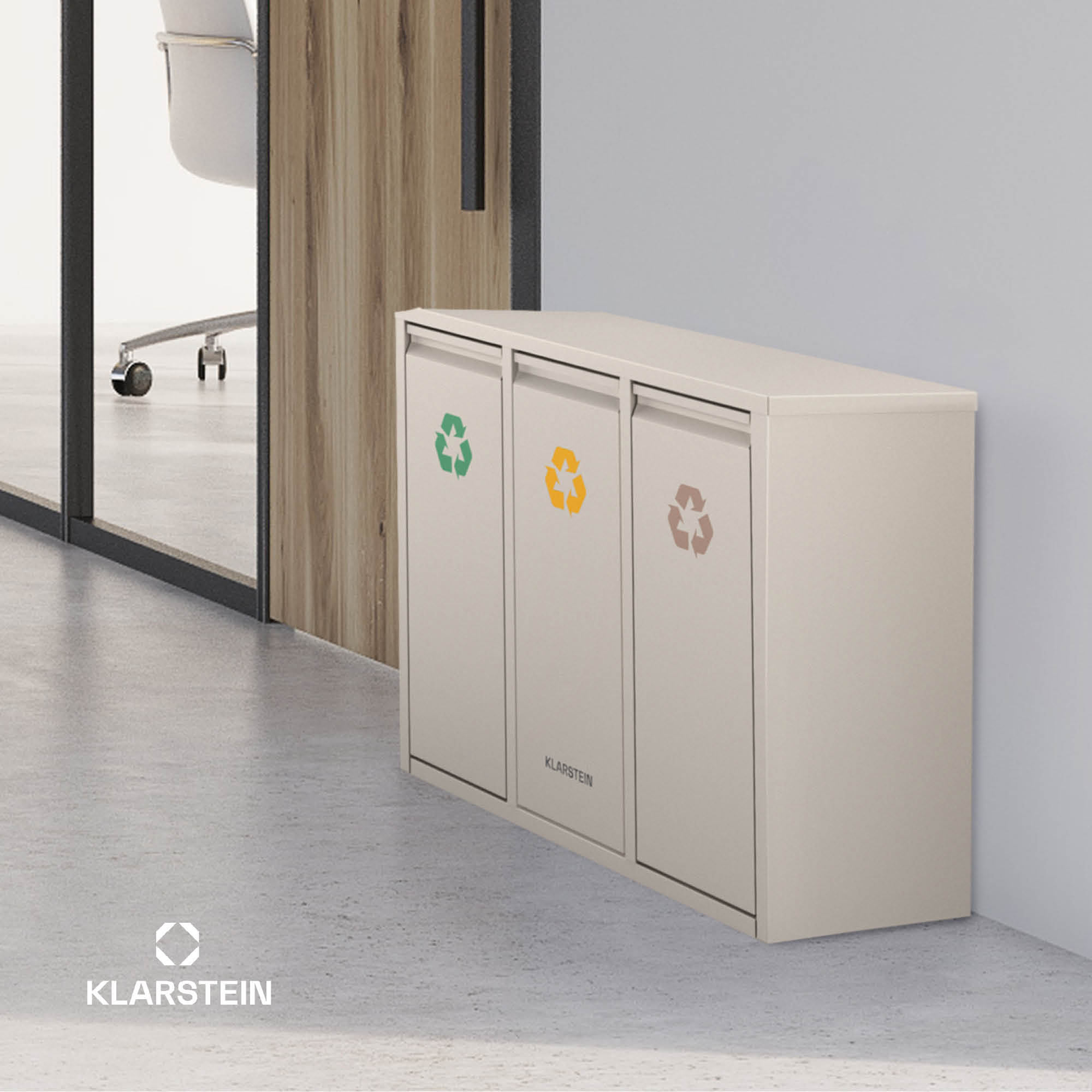 Klarstein Ordnungshüter 3, 45 litrov, 3 koše, bez zápachu, jednoduché plnenie – Obrázok 4