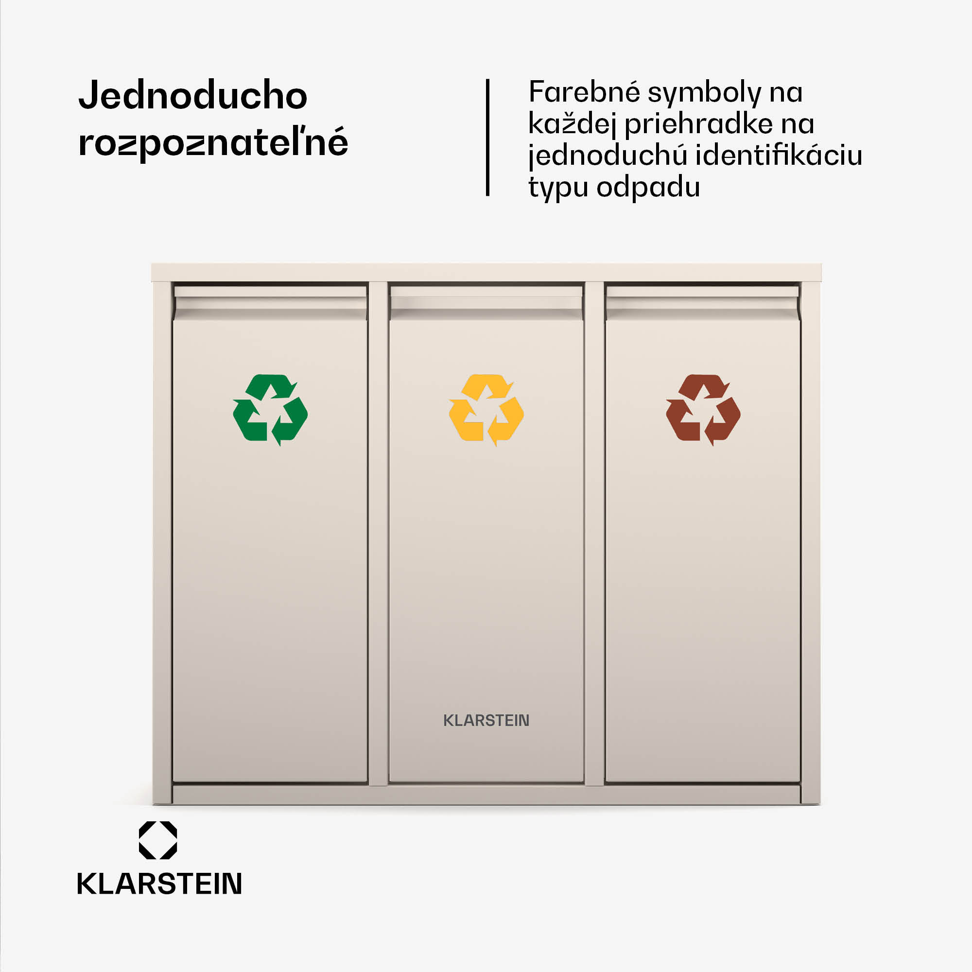 Klarstein Ordnungshüter 3, 45 litrov, 3 koše, bez zápachu, jednoduché plnenie – Obrázok 5