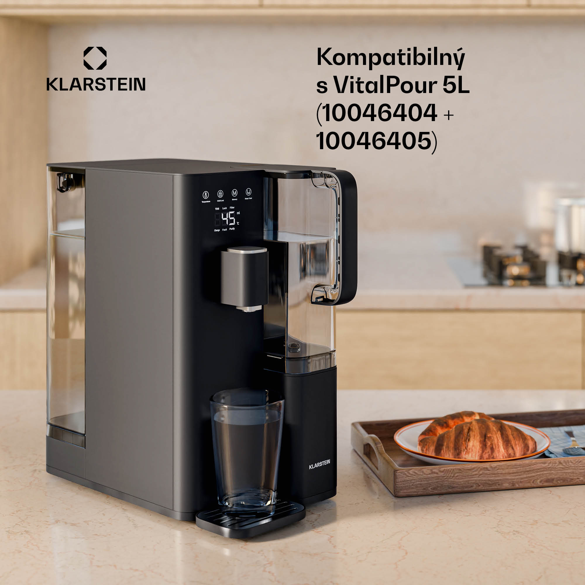 Klarstein VitalPour náhradný filter 75G, Odstraňuje 99,99 %, CF + PPC + RO membrána – Obrázok 4