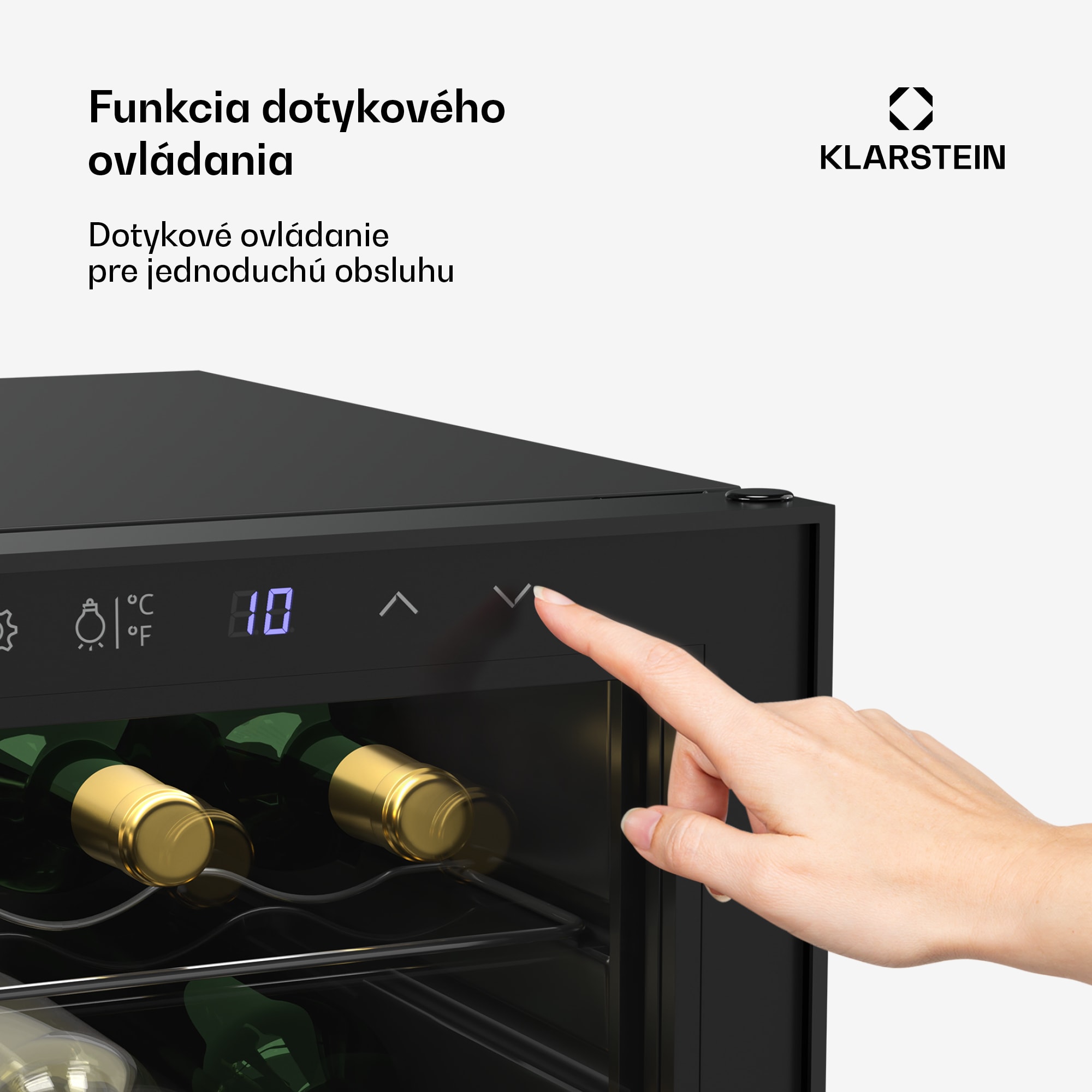 Klarstein Shiraz chladnička na víno, 2 chladiace zóny, LED osvetlenie, dotykové ovládanie, voľne stojaca – Obrázok 5