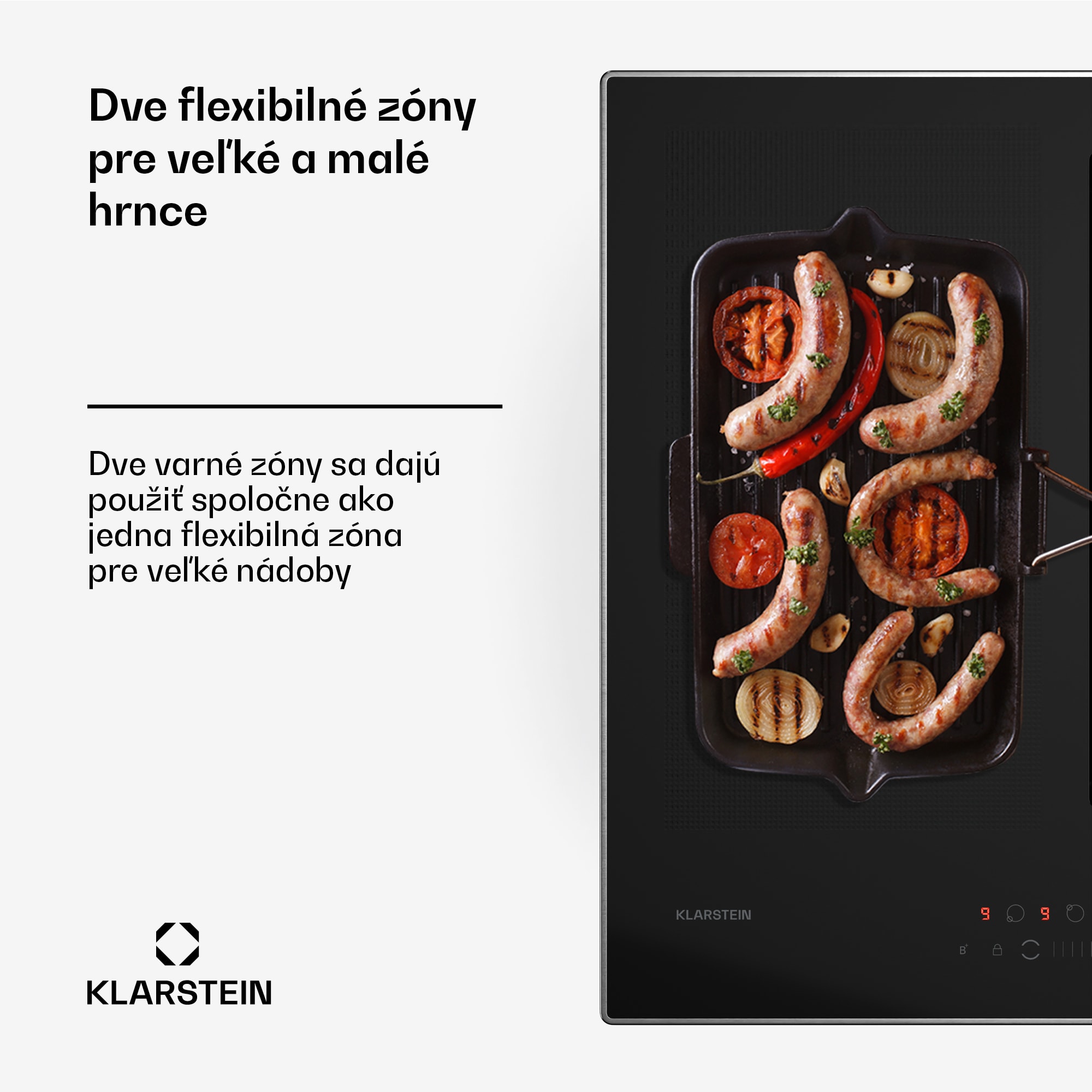 Klarstein Chef-Fusion Prime Down Air System, 2 v 1, indukčná varná doska + digestor, výkonný – Obrázok 2