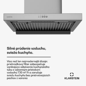 Klarstein AeroClean digestor, 649,9 m³/h, 4 úrovne, EEK A++, odsávanie/recirkulácia vzduchu