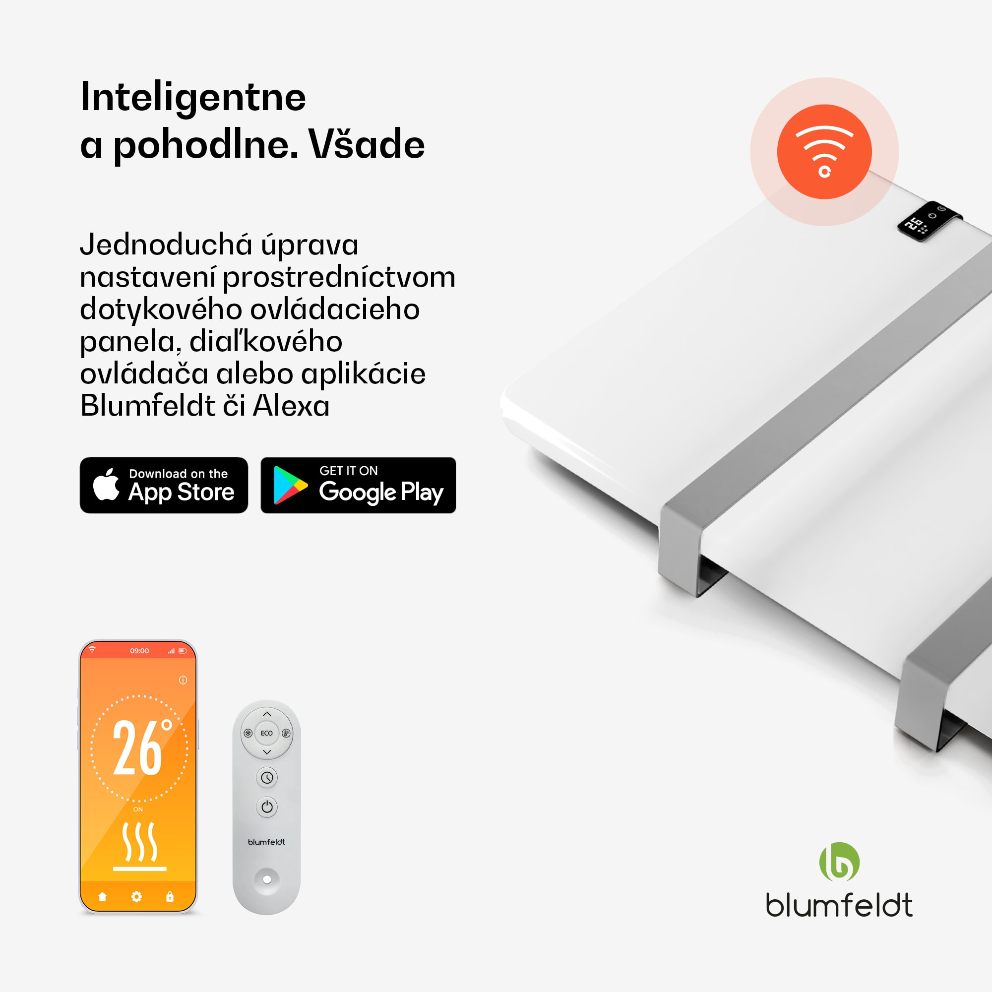 Blumfeldt Inteligentný infračervený ohrievač, ohrievač uterákov, výkon 500 W, IP24 – Obrázok 2