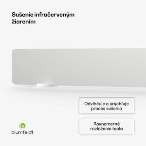 Blumfeldt DryWave infračervený sušič stien, 50-150 W, suší farby a omietky, aj montáž na stenu