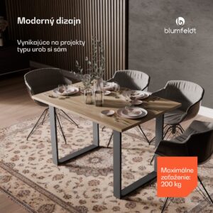 Blumfeldt UrbanFodge U nohy stola, Moderný dizajn, Pre projekty DIY, Nosnosť 200 kg